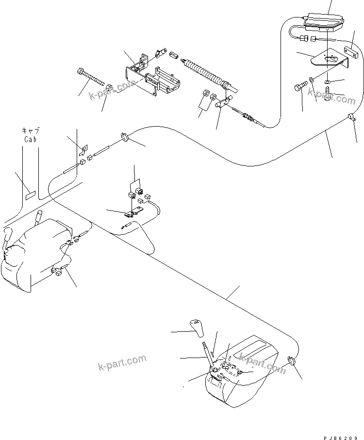 Komatsu parts book diagram for PC450LC-6Z S/N 10001-UP: FUEL CONTROL (MECHANICAL GOVERNOR) (ONE-TOUCH DECEL DEVICE KIT)(#10001-11999)