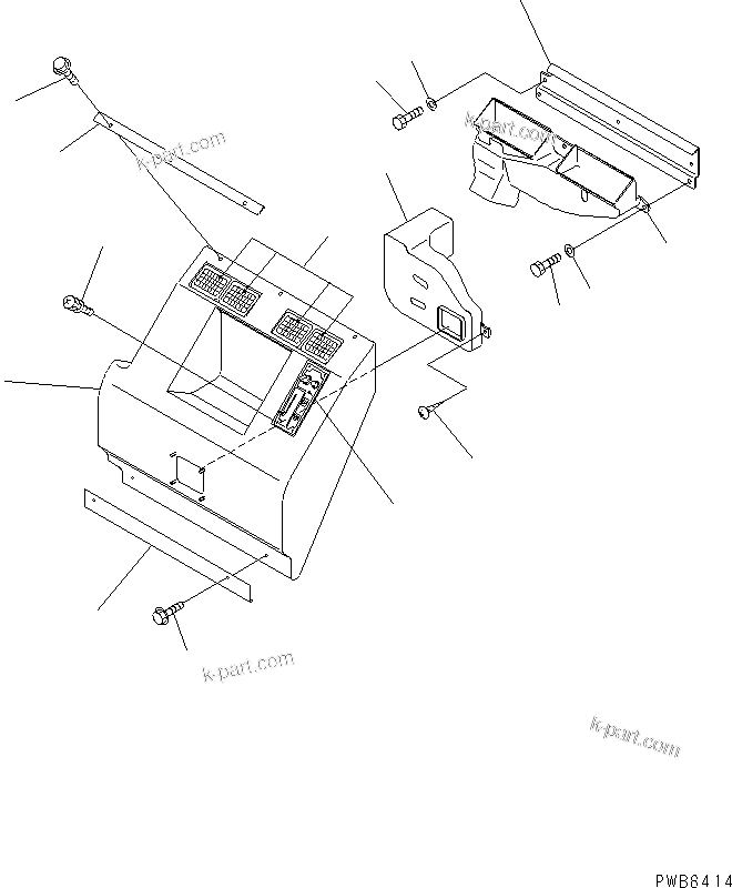 Komatsu parts book diagram for PC450LC-6Z S/N 10001-UP: SEAT REAR COVER (WITH SPEAKER) (WITH AIR CONDIYIONER)(#12001-)