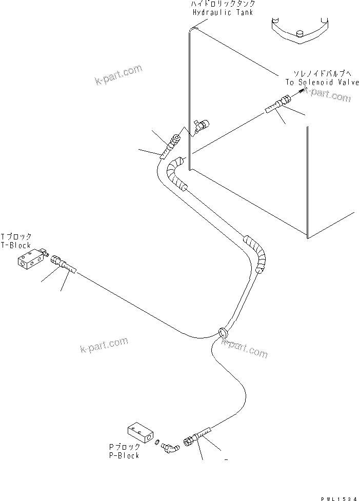 Komatsu parts book diagram for PC450LC-6Z S/N 10001-UP: FLOOR FRAME (PPC WORK LINE) (HOSE AND BLOCK)(#12144-)