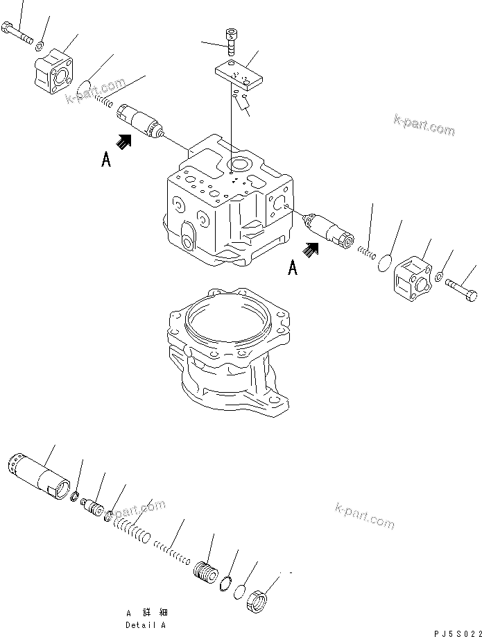 Komatsu parts book diagram for PC450LC-6Z S/N 10001-UP: SWING MOTOR (2/2)(#12001-)