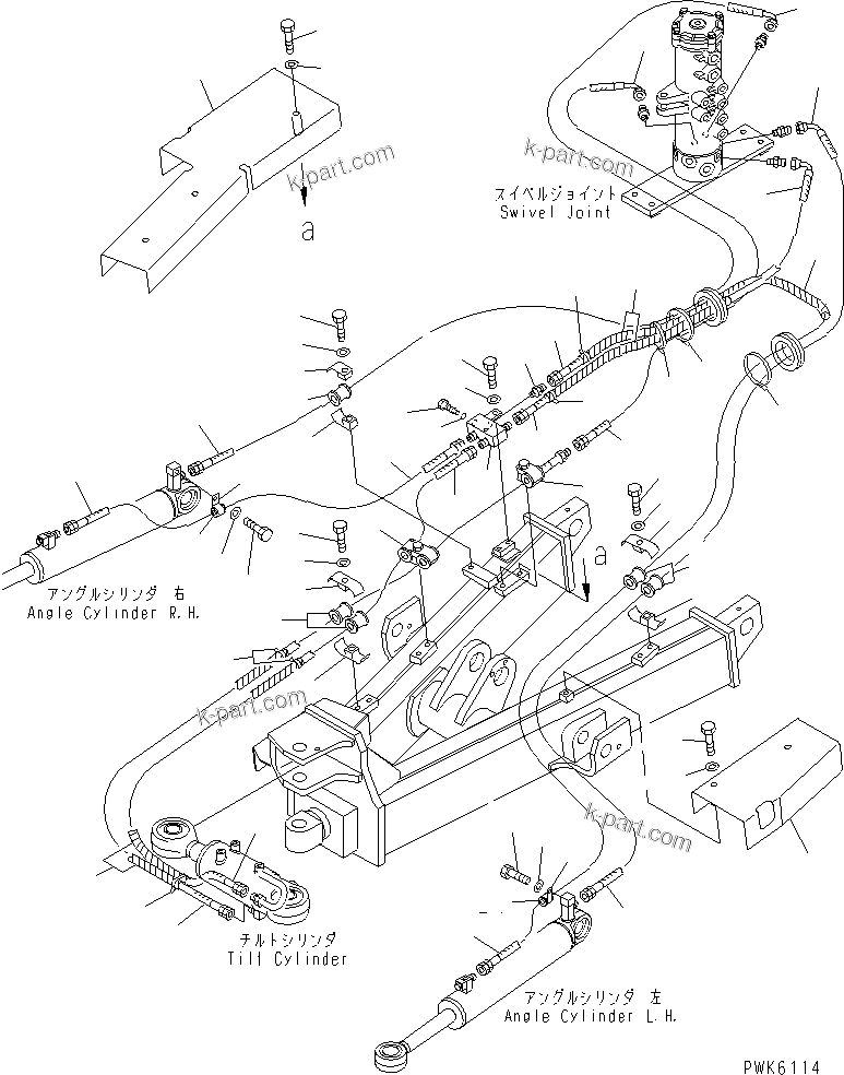 Komatsu parts book diagram for PC45R-8 S/N 5001-UP: PAT LINE (LOWER)
