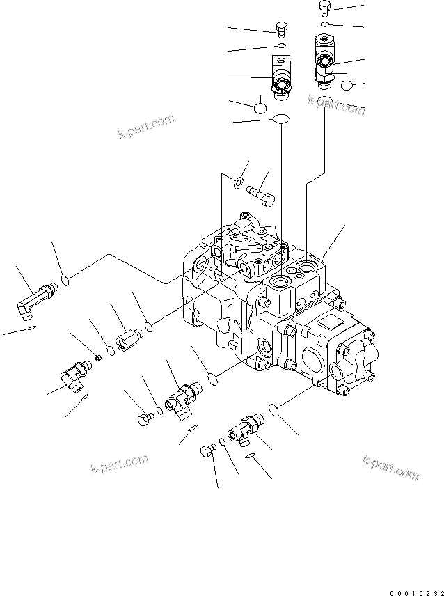 Komatsu parts book diagram for PC50MR-2 S/N 5001-UP (For North America): MAIN PUMP