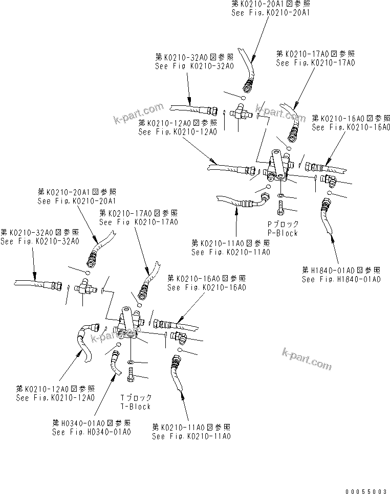 Komatsu parts book diagram for PC50MR-2 S/N 5001-UP (For North America): OPERATOR'S CAB (BLOCK) (FOR POWER ANGLE)(#7183-)