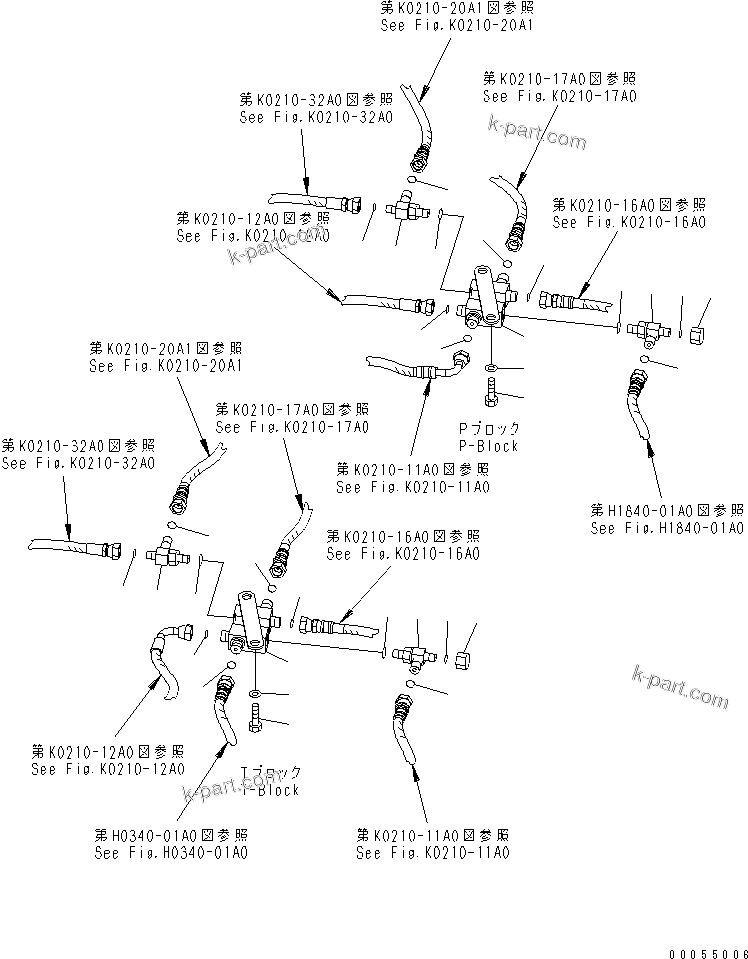 Komatsu parts book diagram for PC50MR-2 S/N 5001-UP (For North America): OPERATOR'S CAB (BLOCK) (FOR ATTACHIMENT AND POWER ANGLEL)(#7183-)