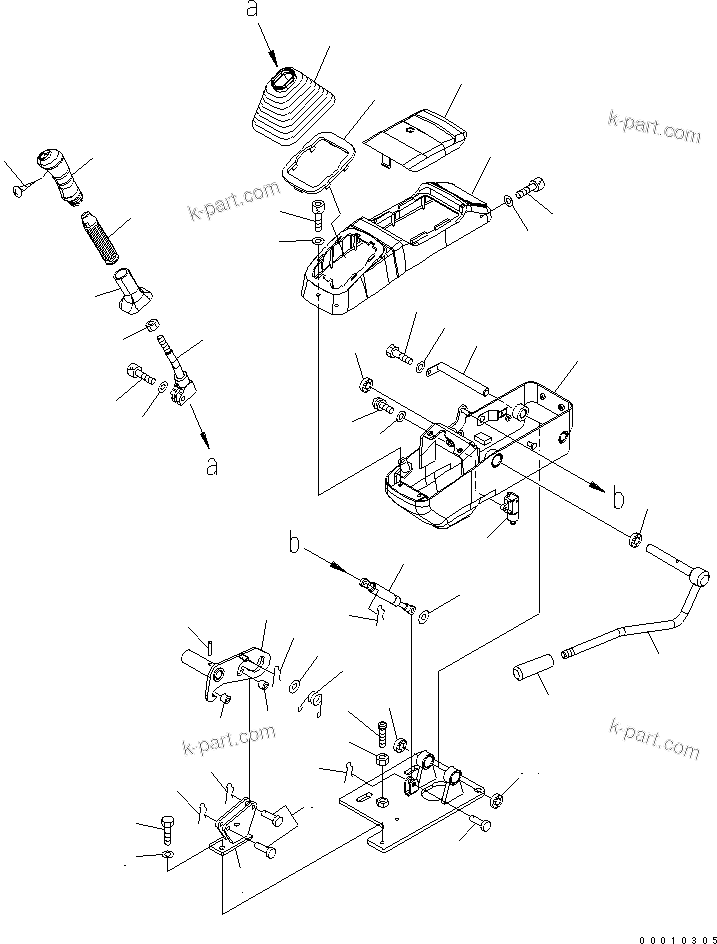 Komatsu parts book diagram for PC50MR-2 S/N 5001-UP (For North America): OPERATOR'S CAB (CONSOLE L.H.)