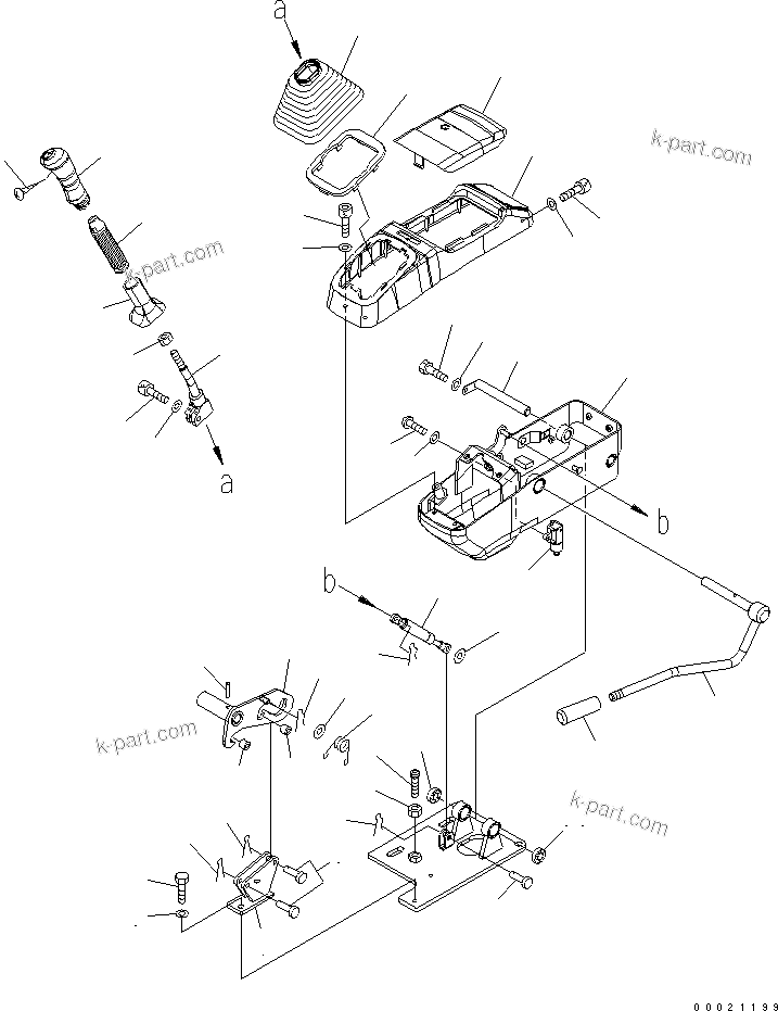 Komatsu parts book diagram for PC50MR-2 S/N 5001-UP (For North America): OPERATOR'S CAB (CONSOLE L.H.) (FOR P.A. ? WITH AIR CONDITIONER)(#6004-)