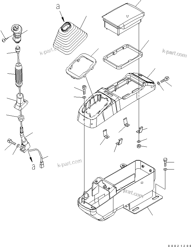 Komatsu parts book diagram for PC50MR-2 S/N 5001-UP (For North America): OPERATOR'S CAB (CONSOLE R.H.) (FOR P.A. ? WITH AIR CONDITIONER)(#6004-)