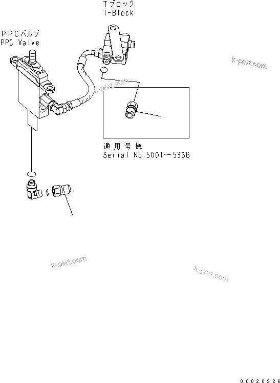 Komatsu parts book diagram for PC50MR-2 S/N 5001-UP (For North America): FLOOR FRAME (JOINT) (CANOPY)