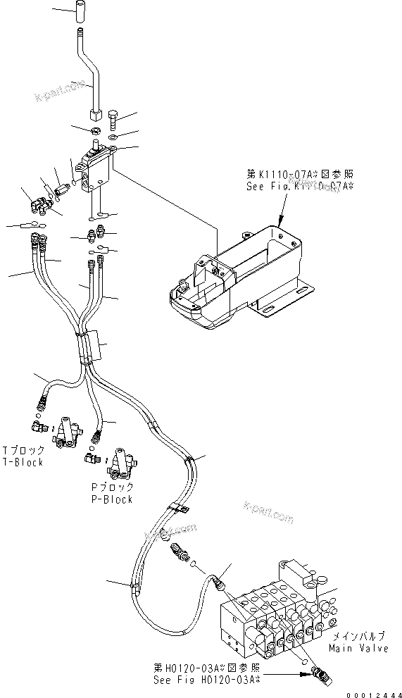 Komatsu parts book diagram for PC50MR-2 S/N 5001-UP (For North America): FLOOR FRAME (BLADE CONTROL) (CANOPY) (EXCEPT JAPAN)