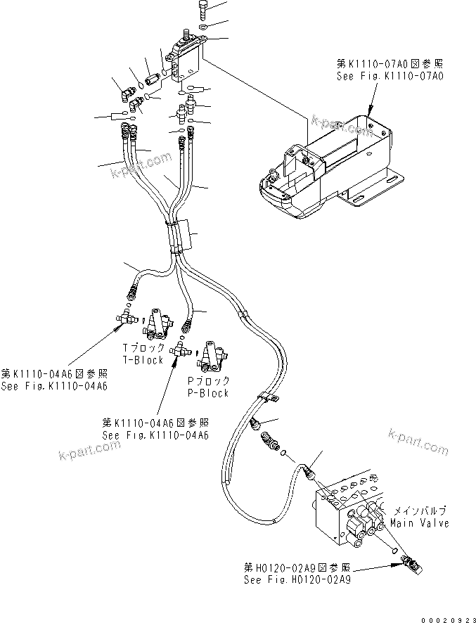 Komatsu parts book diagram for PC50MR-2 S/N 5001-UP (For North America): FLOOR FRAME (BLADE CONTROL) (CANOPY) (FOR POWER ANGLE POWER TILT) (FOR POWER ANGLE BLADE)