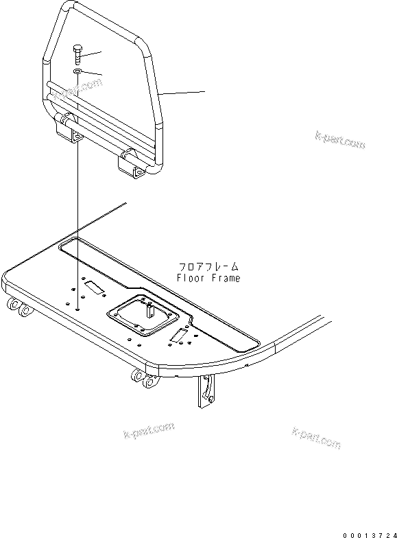 Komatsu parts book diagram for PC50MR-2 S/N 5001-UP (For North America): HAND REAL (EXCEPT JAPAN)