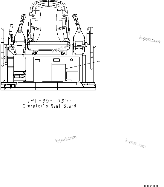 Komatsu parts book diagram for PC50MR-2 S/N 5001-UP (For North America): PLATE (LIFTING CAPACITY) (SPANISH)
