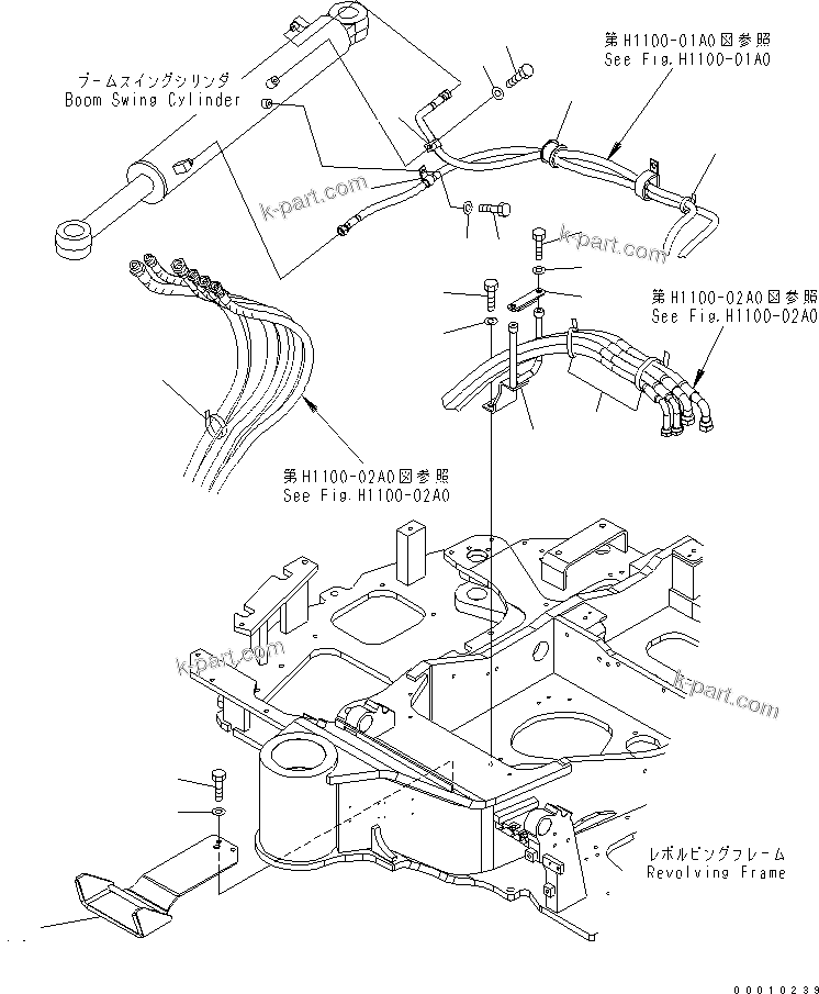 Komatsu parts book diagram for PC50MR-2 S/N 5001-UP (For High Altitude): ACTUATOR LINE (MOUNTING)