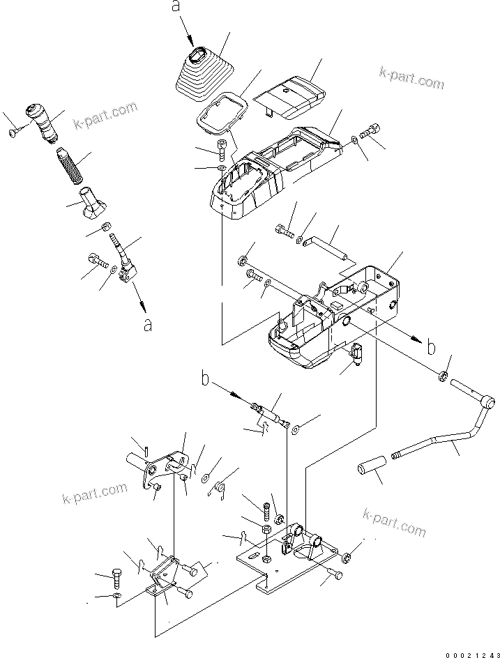 Komatsu parts book diagram for PC50MR-2 S/N 5001-UP (For High Altitude): OPERATOR'S CAB (CONSOLE L.H.) (FOR EU) (HIGH ALTITUDE SPEC.)