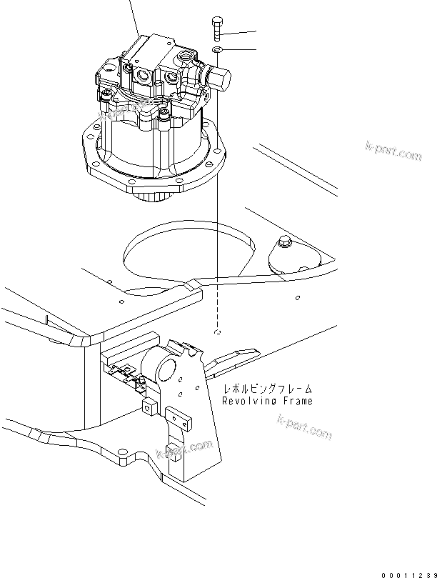 Komatsu parts book diagram for PC50MR-2 S/N 5001-UP (For High Altitude): SWING MACHINERY AND RELATED PARTS