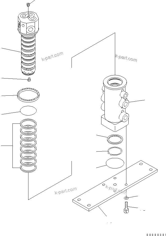 Komatsu parts book diagram for PC50MR-2 S/N 5001-UP (For High Altitude): SWIVEL JOINT