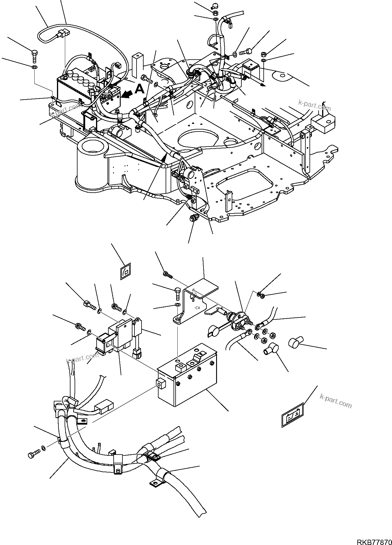 Komatsu parts book diagram for PC50MR-2 S/N F00103 AND UP: ELECTRICAL SYSTEM (3/3) (WITH BATTERY DISCONNECTING SWITCH)