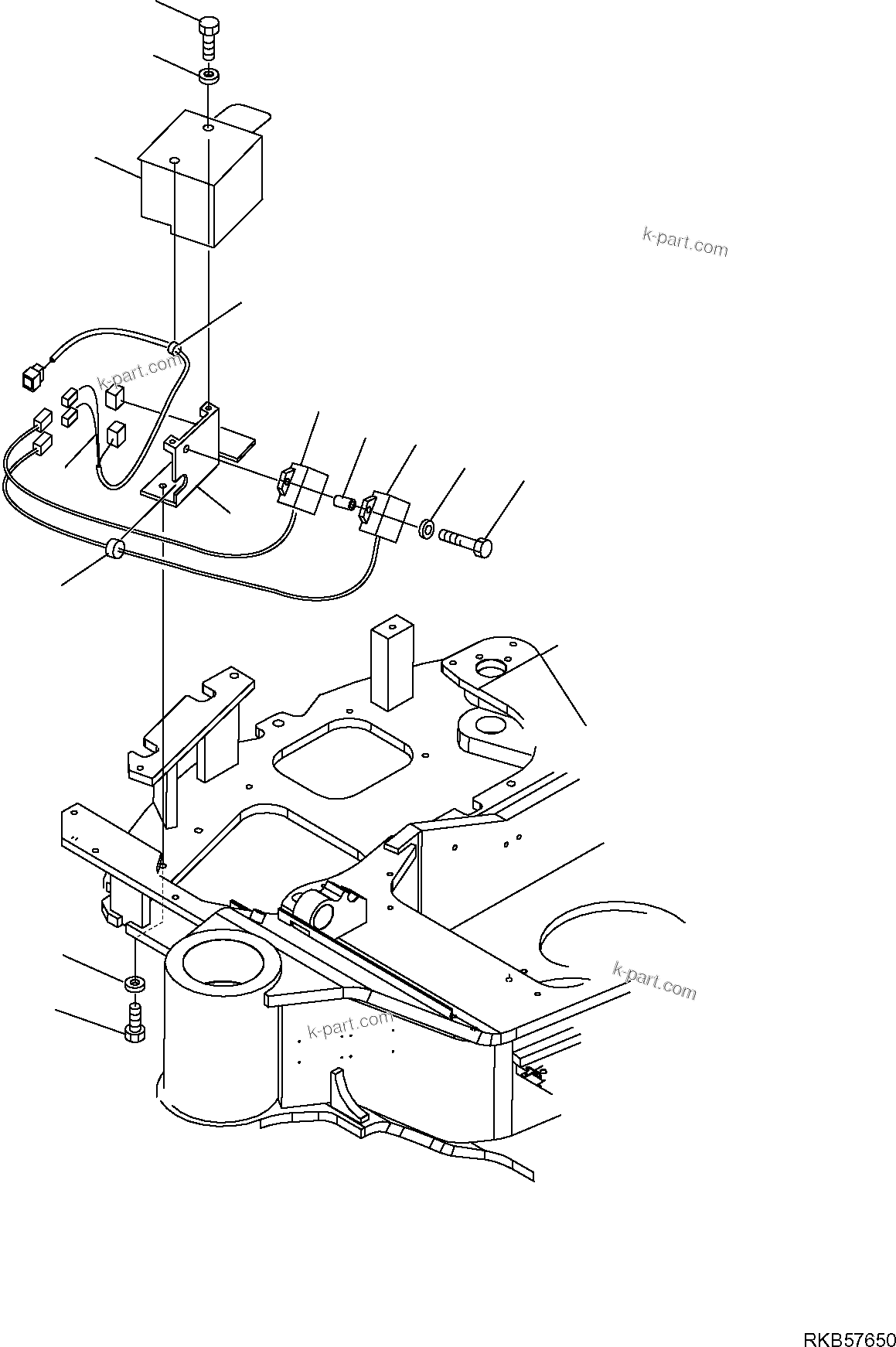 Komatsu parts book diagram for PC50MR-2 S/N F00103 AND UP: ELECTRICAL SYSTEM (PUMP CONTROL) (FOR AIR CONDITIONING)