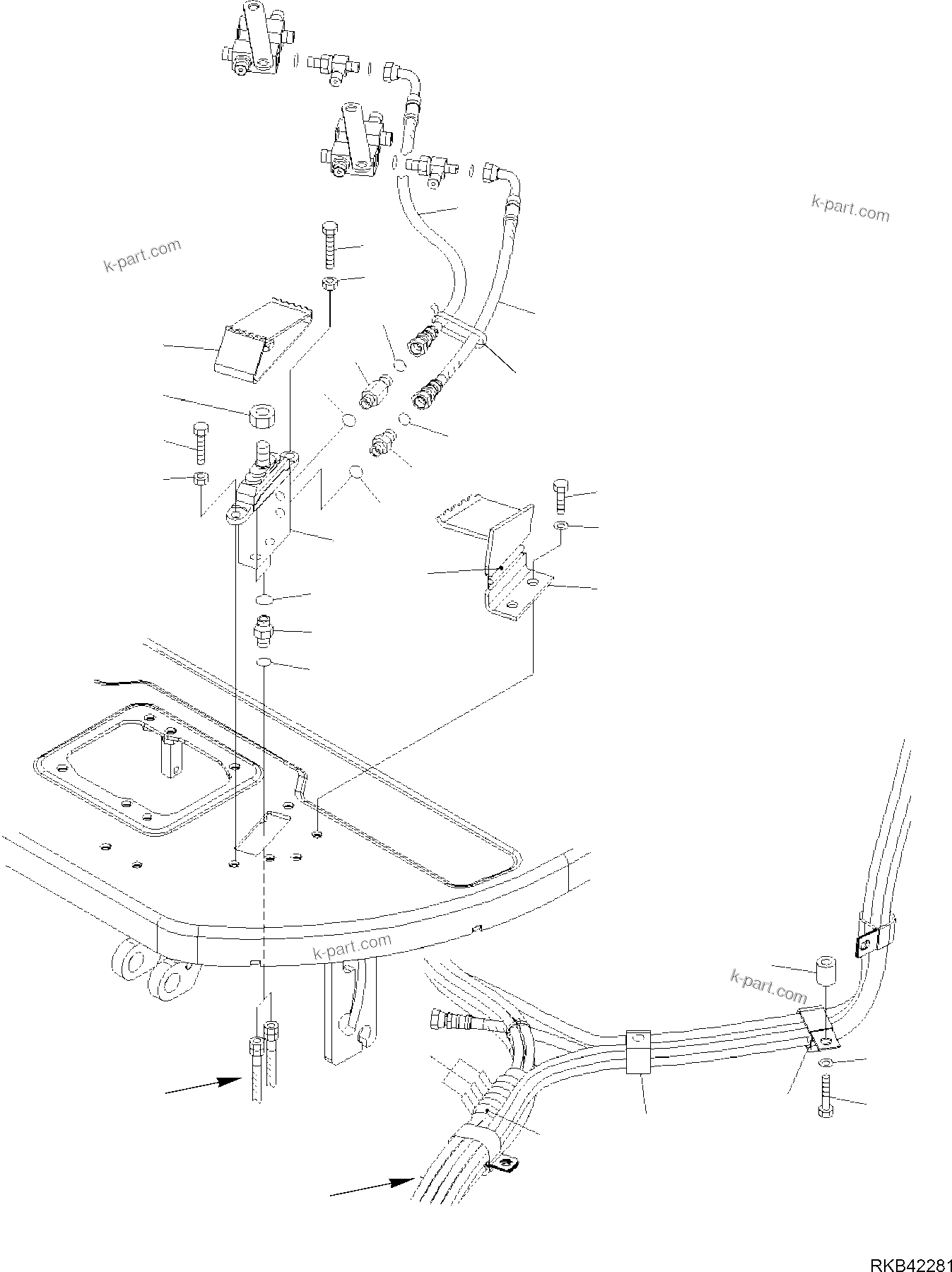 Komatsu parts book diagram for PC50MR-2 S/N F00103 AND UP: ATTACHMENT CONTROL PEDAL (CANOPY)
