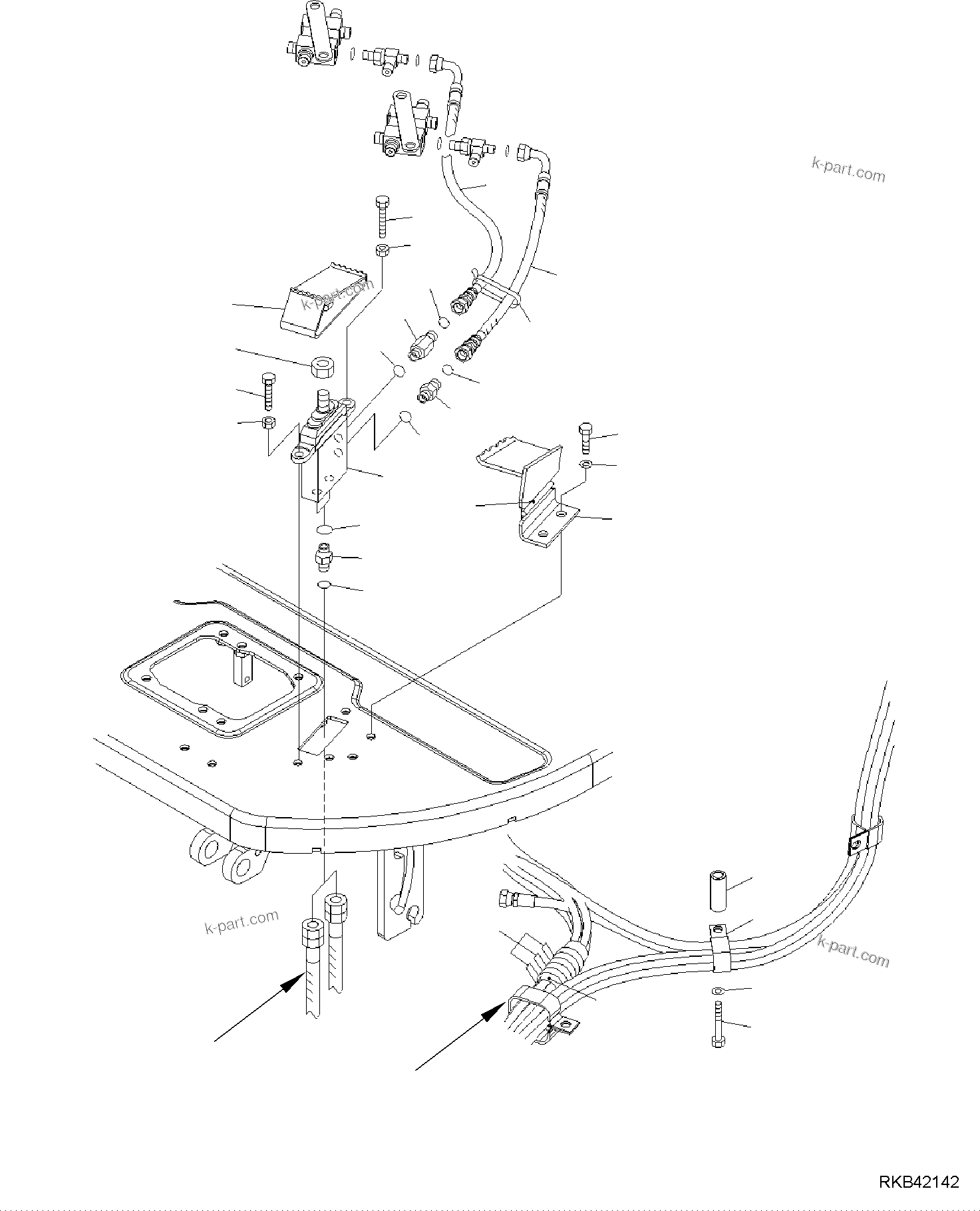 Komatsu parts book diagram for PC50MR-2 S/N F00103 AND UP: ATTACHMENT CONTROL PEDAL (CAB)