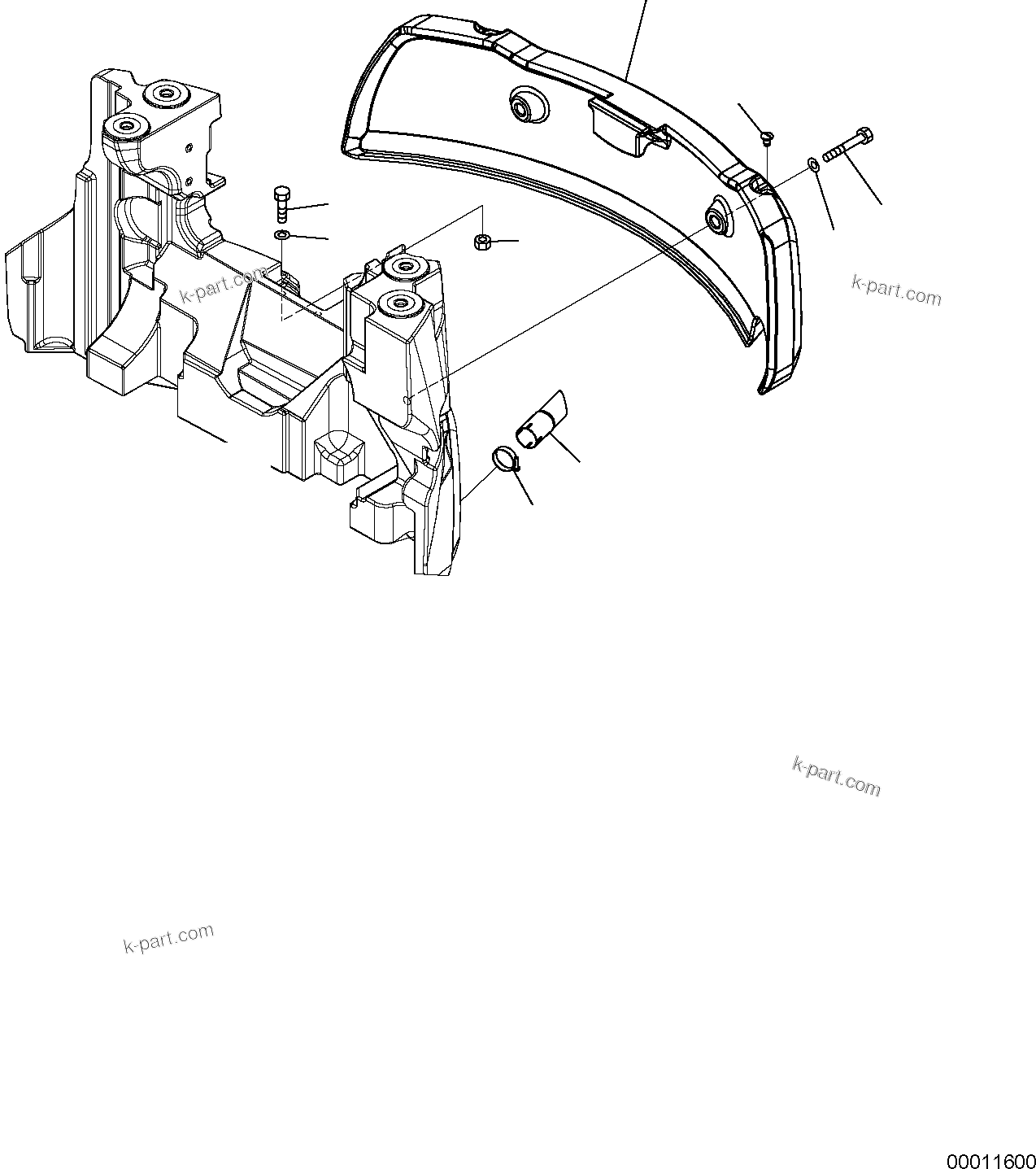 Komatsu parts book diagram for PC50MR-2 S/N F00103 AND UP: COUNTER WEIGHT (OPTIONAL)