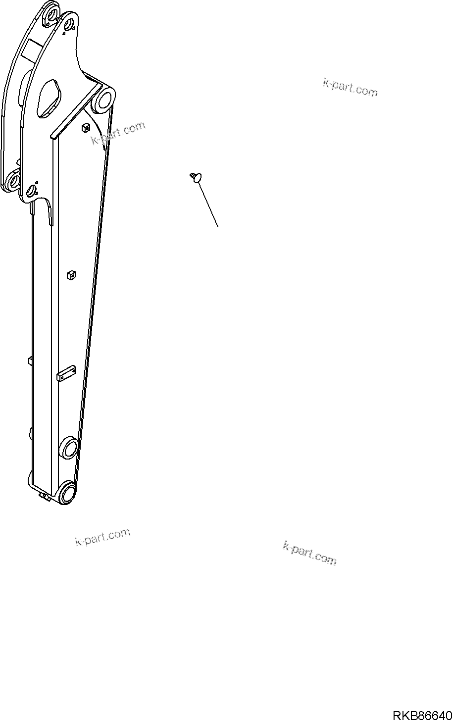 Komatsu parts book diagram for PC50MR-2 S/N F00103 AND UP: ARM (2/2)