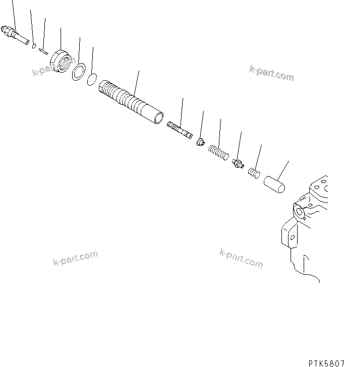Komatsu parts book diagram for PC60-7 S/N 45001-UP: MAIN PUMP (4/6)(#58001-)