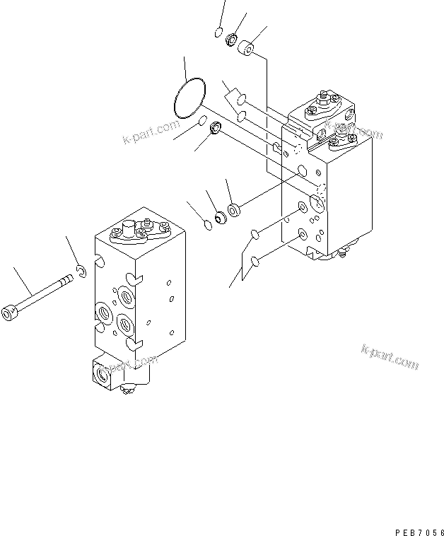 Komatsu parts book diagram for PC600-6A-KJ S/N 10001-UP: MAIN PUMP (9/14) (NO.1 PUMP)