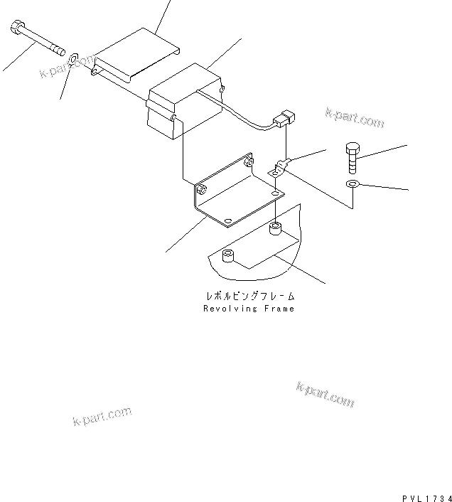Komatsu parts book diagram for PC650-6A S/N 30001-UP: TRAVEL ALARM