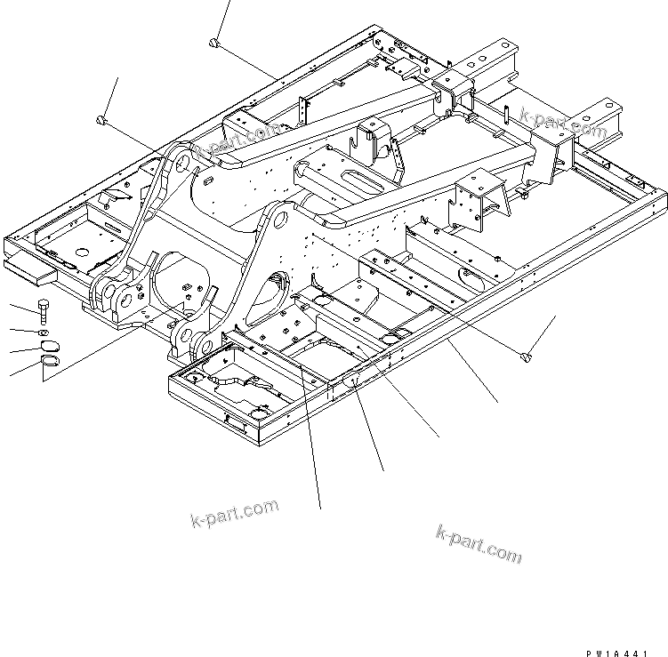Komatsu parts book diagram for PC650-6A S/N 30001-UP: REVOLVING FRAME(#31001-)