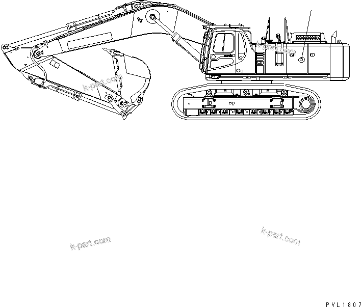Komatsu parts book diagram for PC650-6A S/N 30001-UP: PLATE (BY-PASS LINE)(#31042-)
