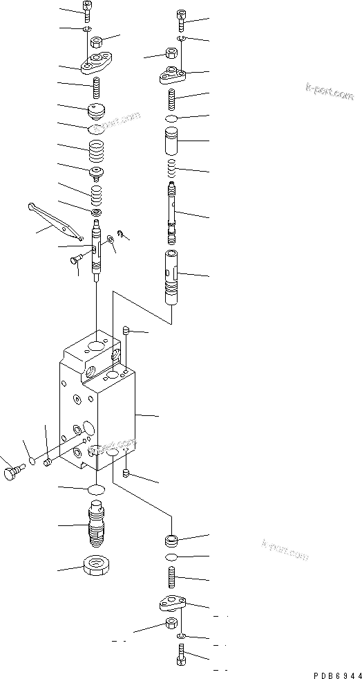 Komatsu parts book diagram for PC650-6A S/N 30001-UP: MAIN PUMP (7/14) (NO.1 PUMP)