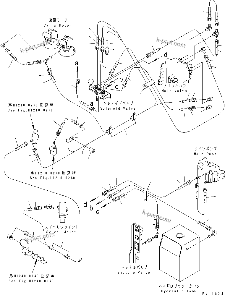 Komatsu parts book diagram for PC650-6 S/N 30001-UP: SOLENOID VALVE (HOSE)(#30001-30999)