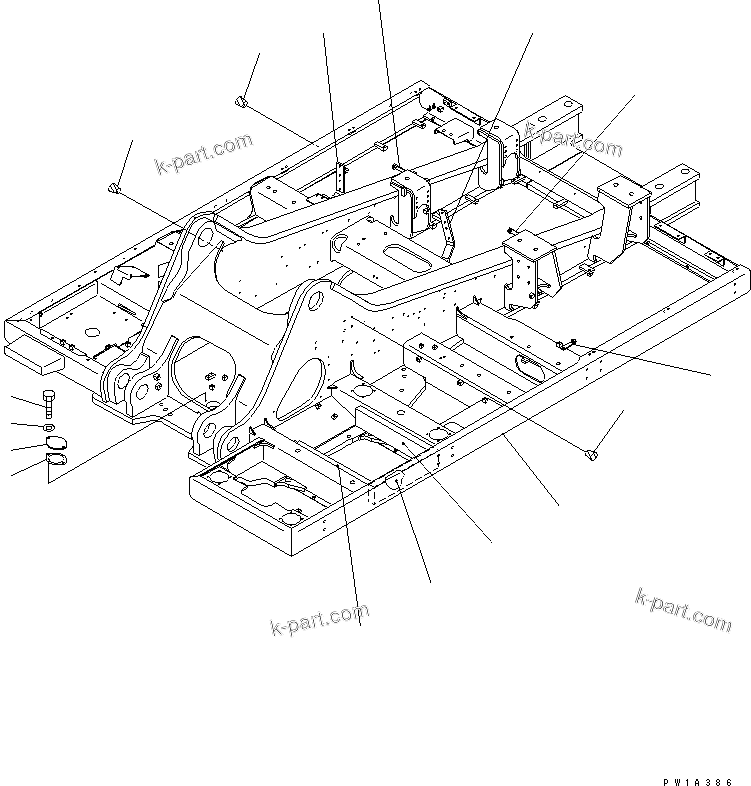 Komatsu parts book diagram for PC650-6 S/N 30001-UP: REVOLVING FRAME(#30035-30999)
