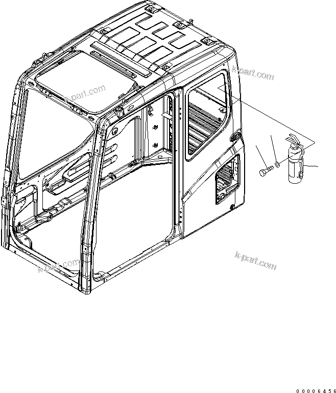 Komatsu parts book diagram for PC650LC-7-M1 S/N 40001-UP: FIER EXTINGUISHER (JAPANESE)