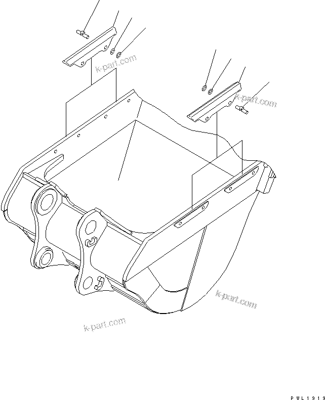 Komatsu parts book diagram for PC650LC-7-M1 S/N 40001-UP: SIDE CUTTER (FOR HEAVY DUTY BUCKET)