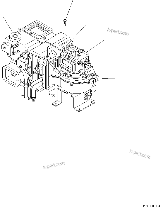 Komatsu parts book diagram for PC650LC-7-M1 S/N 40001-UP: UNIT ASS'Y (FOR AIR CONDITIONER)