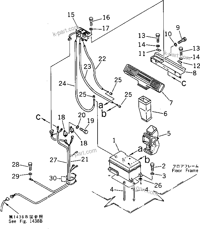 Komatsu parts book diagram for PC650SE-3 S/N 10501-UP: AIR CONDITIONER AND PIPING (1/5)(#11064-)