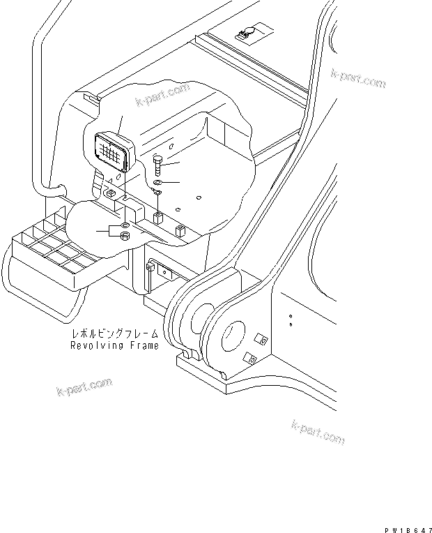 Komatsu parts book diagram for PC750SE-6 S/N 10001-UP (For North America): WIRING (WORKING LAMP)(#11001-)