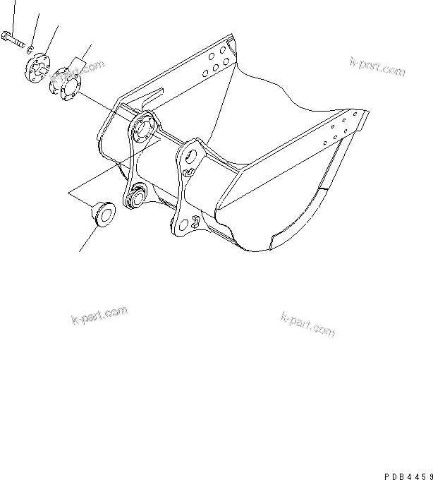 Komatsu parts book diagram for PC750SE-6 S/N 10001-UP (For North America): AXIAL PLAY ADJUSTER (FOR BUCKET) (FOR BACKHOE)