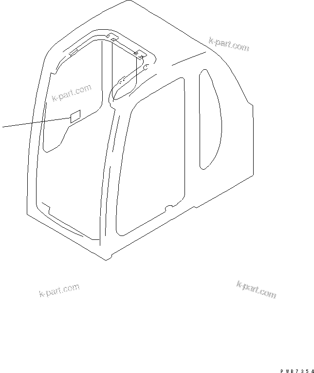 Komatsu parts book diagram for PC750SE-6 S/N 10001-UP (For North America): MARKS AND PLATES (SIFT PATTERN ? ISO) (LOADER)(#10075-)