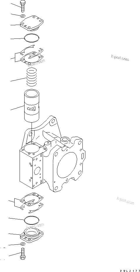 Komatsu parts book diagram for PC750SE-6 S/N 10001-UP (For North America): MAIN PUMP (5/18) (NO.1 PUMP)(#11001-)