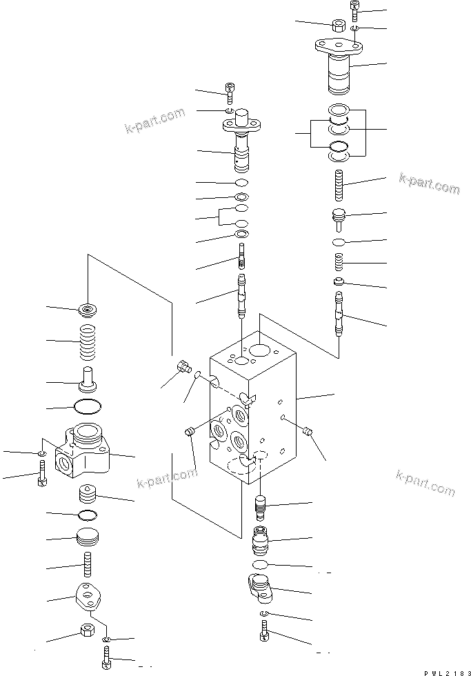 Komatsu parts book diagram for PC750SE-6 S/N 10001-UP (For North America): MAIN PUMP (12/18) (NO.1 PUMP)(#11001-)