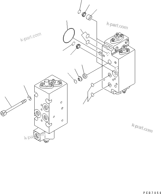 Komatsu parts book diagram for PC750SE-6 S/N 10001-UP (For North America): MAIN PUMP (13/18) (NO.1 PUMP)(#11001-)