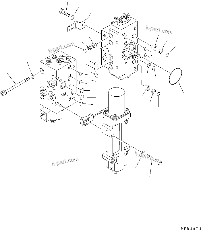 Komatsu parts book diagram for PC750SE-6 S/N 10001-UP (For North America): MAIN PUMP (17/18) (NO.1 PUMP)(#11001-)