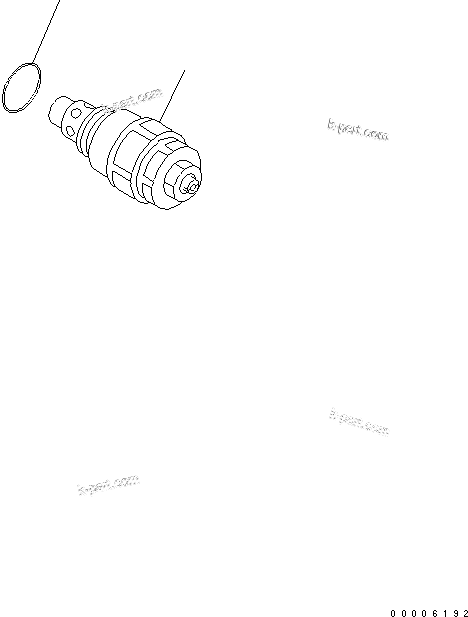 Komatsu parts book diagram for PC750SE-6 S/N 10001-UP (For North America): SAFETY VALVE (FOR BOOM CYLINDER)