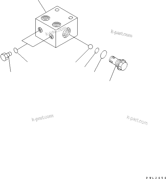 Komatsu parts book diagram for PC750SE-6 S/N 10001-UP (For North America): SHUTTLE VALVE