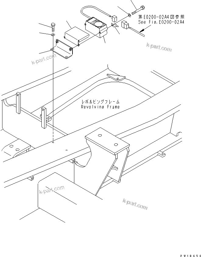 Komatsu parts book diagram for PC750SE-6-AM S/N 10001-UP: TRAVEL ALARM(#11001-)