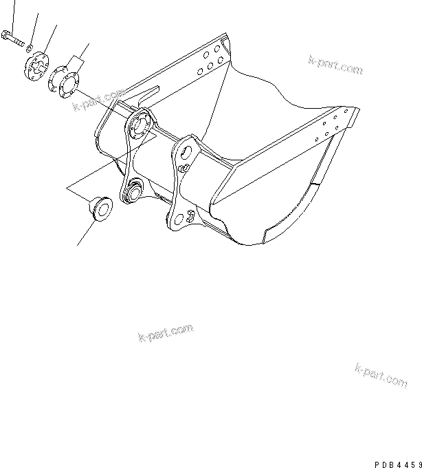 Komatsu parts book diagram for PC750SE-6-AM S/N 10001-UP: AXIAL PLAY ADJUSTER (FOR BUCKET) (FOR BACKHOE)