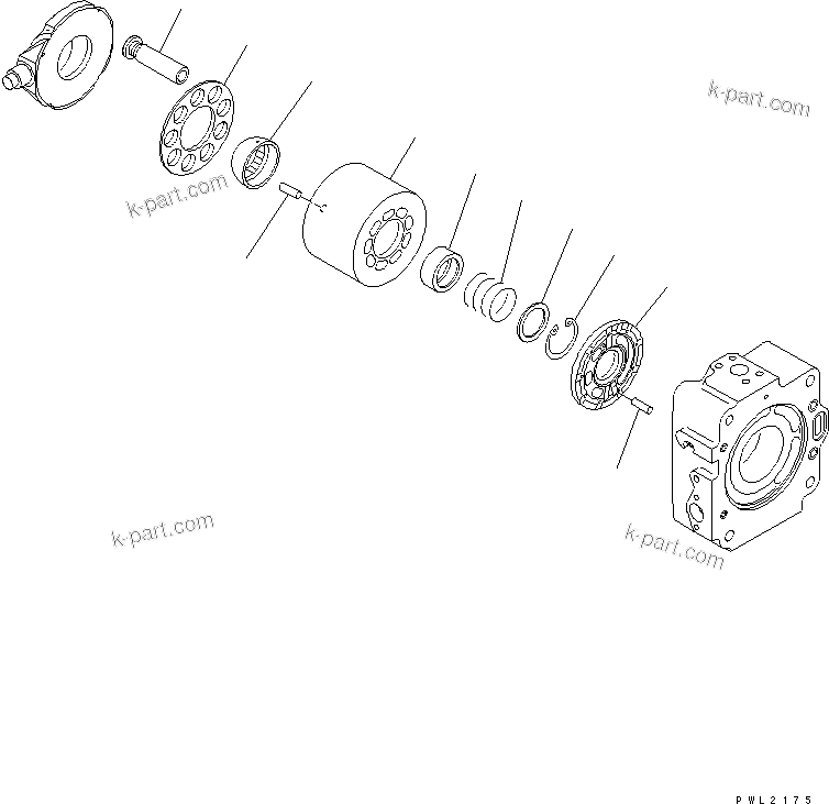 Komatsu parts book diagram for PC750SE-6-AM S/N 10001-UP: MAIN PUMP (3/18) (NO.1 PUMP)(#11001-)